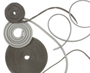 MAJR Products’ mesh over elastomer core EMI gaskets that allow for compression while still providing shielding. 