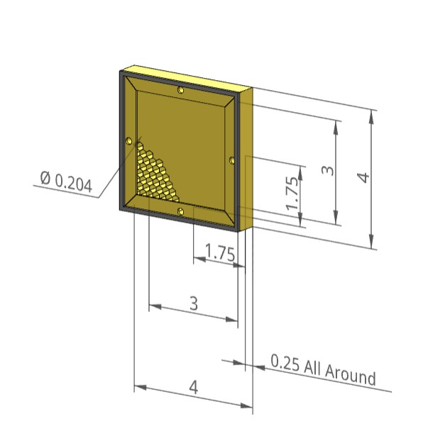 Sample RFI/EMI Shielded Ventilation Panel