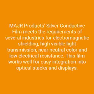 majr products silver conductive film