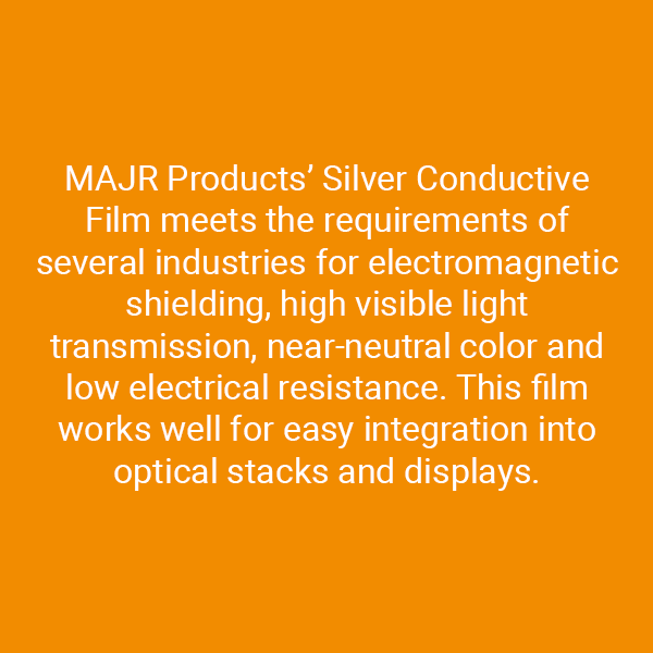 majr products silver conductive film
