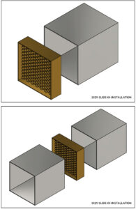 majr hvac waveguide slide-in mounted