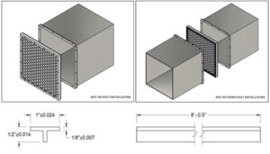 majr hvac waveguide surface mounted