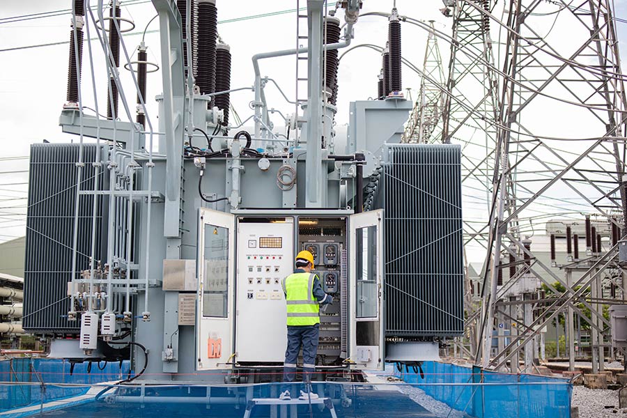 majr products blog engineer inspecting transformer